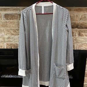 Boutique brand striped cardigan. Size 1X